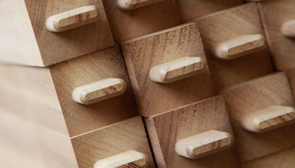 Timber finish samples for bespoke furniture materials